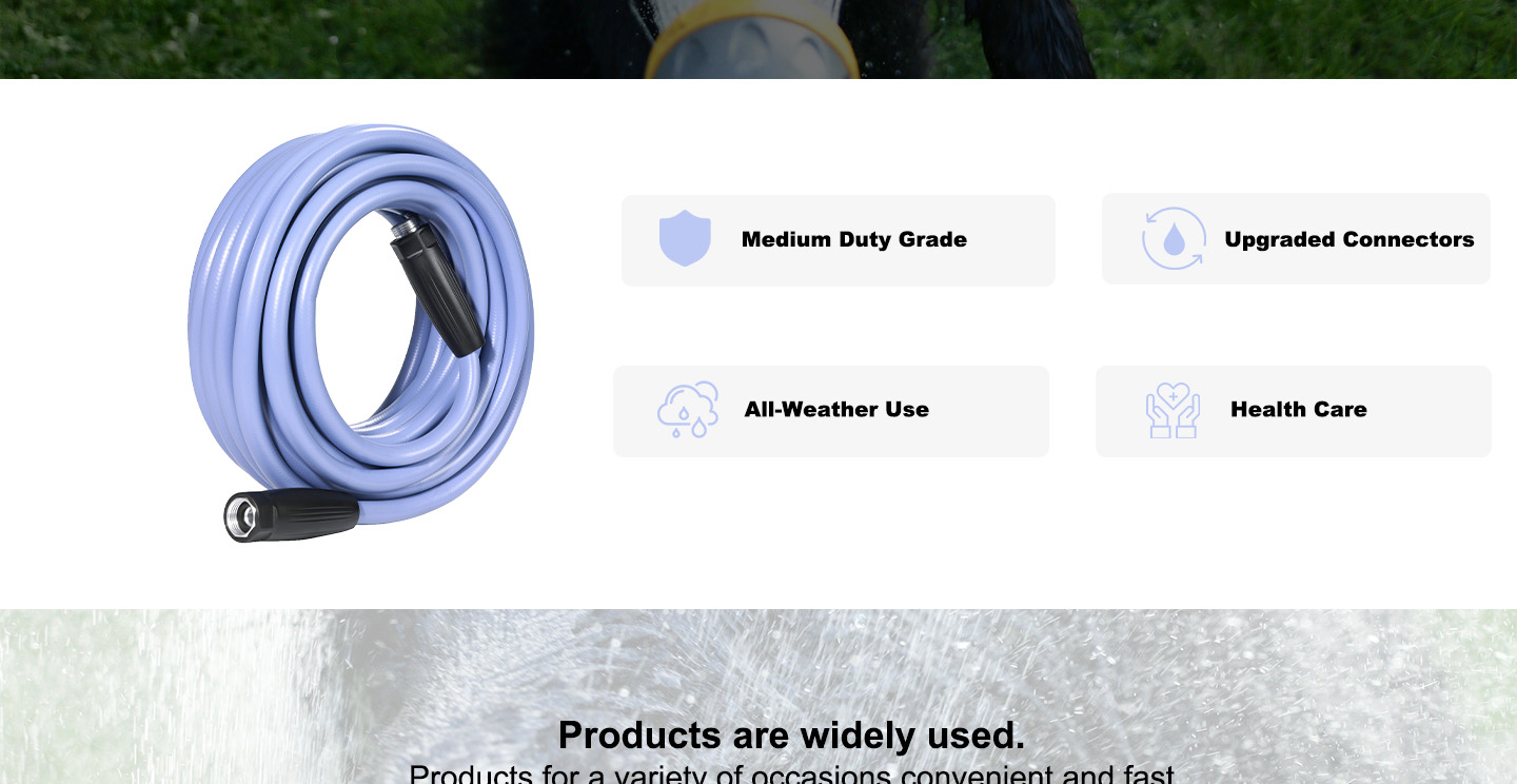 Hybrid Garden Hose with Alumium Connector For America_02