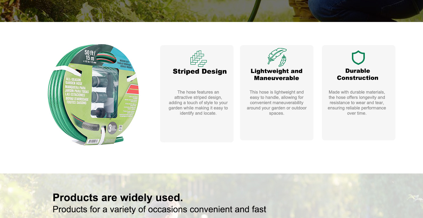 Medium Duty Striped Garden Hose_02