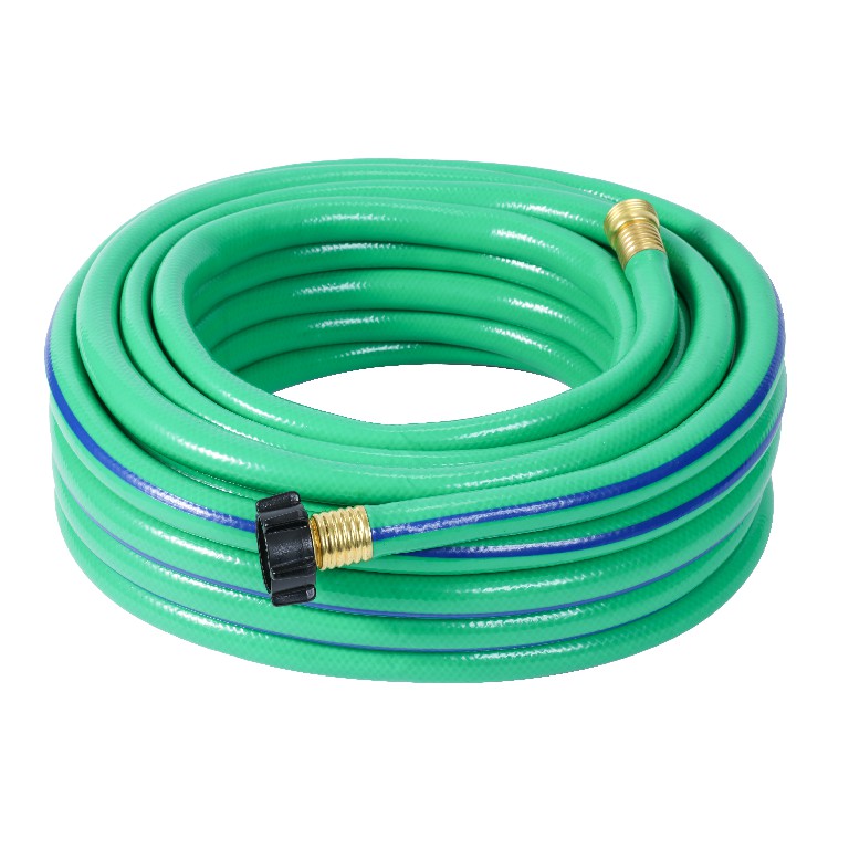 Medium Duty Striped Garden Hose with Plastic Connector For America