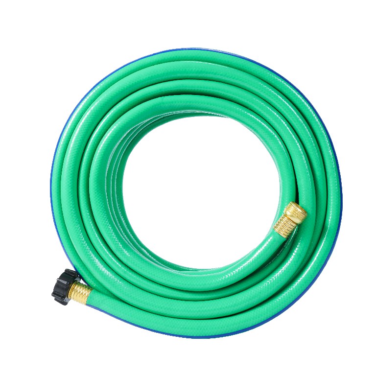 Medium Duty Striped Garden Hose with Plastic Connector For America