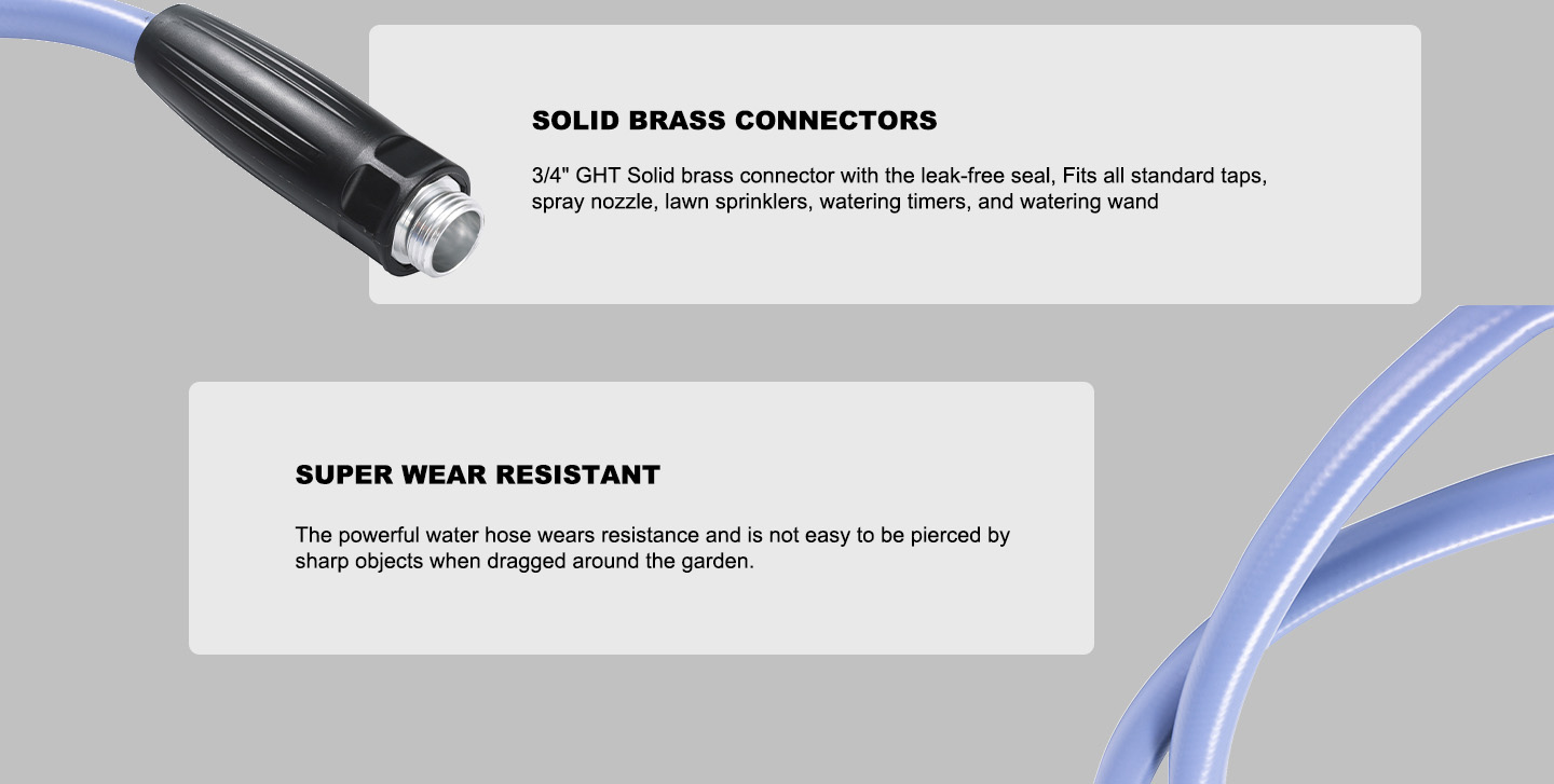 Hybrid Garden Hose with Alumium Connector For America_05