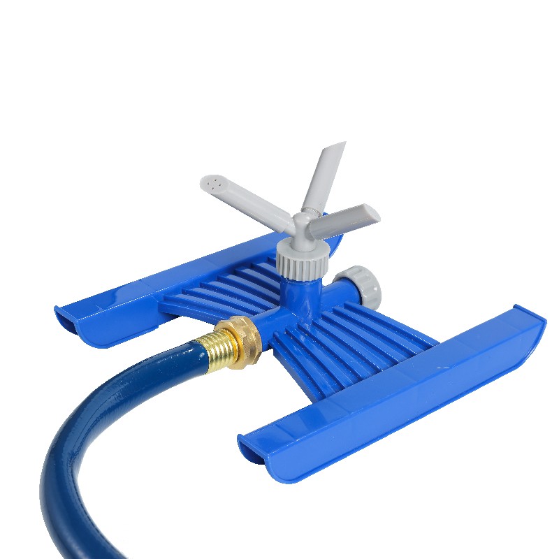 Adjustable 3-Arm Plastic Rotary Sprinkler with H Base 